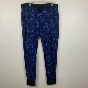 Greyson Gotham Camouflage Joggers Size Large Blue Black Men's Athleisure